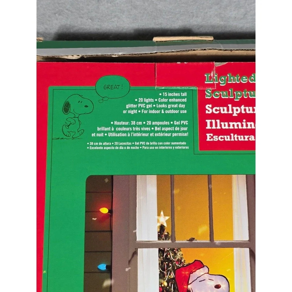 PEANUTS SNOOPY Lighted Sculpture 15